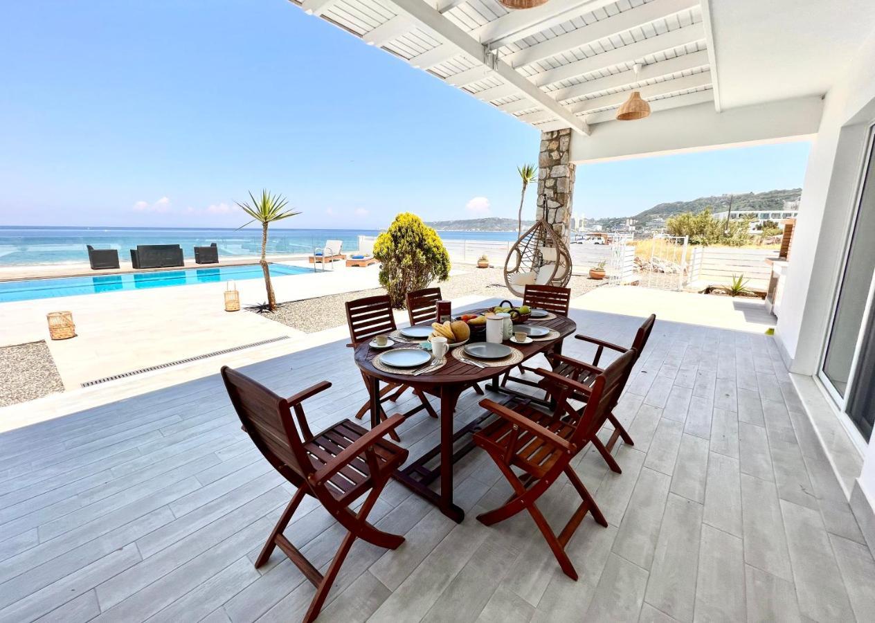 Vaso Beach Front Villa Ialysos  Bagian luar foto