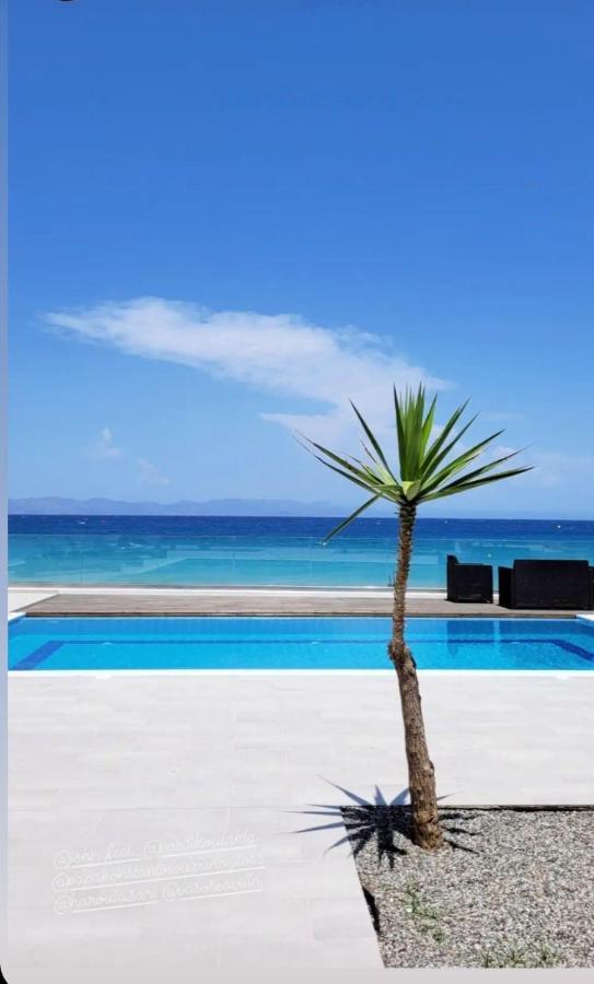 Vaso Beach Front Villa Ialysos  Bagian luar foto